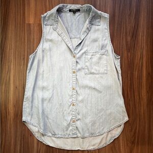Velvet Heart Chambray Top